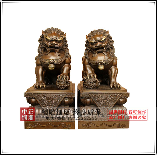 古代的銅獅子
