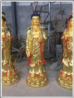 鑄銅鎏金佛像雕塑