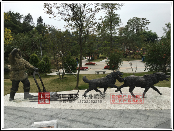 農(nóng)村人物雕塑