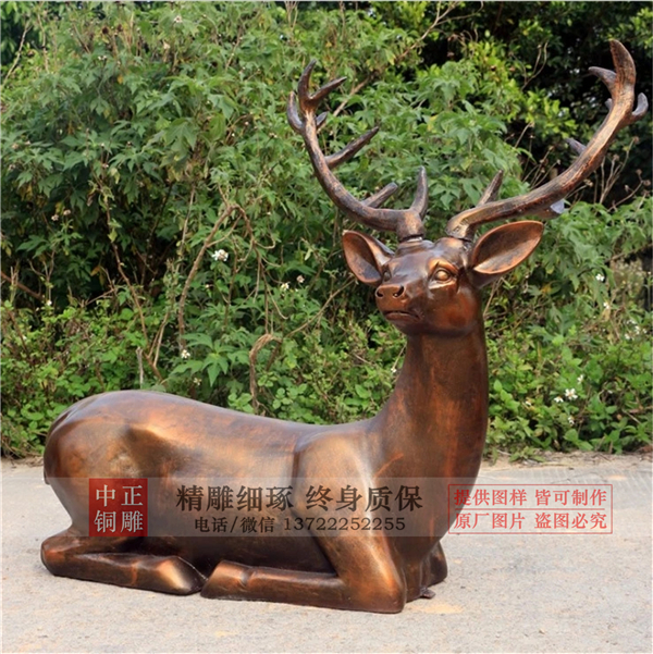 鎮(zhèn)宅銅鹿鑄造