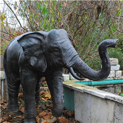 銅大象雕塑圖片