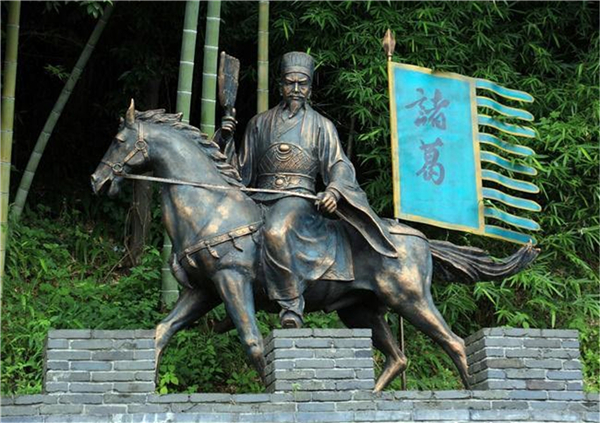 諸葛亮銅雕塑