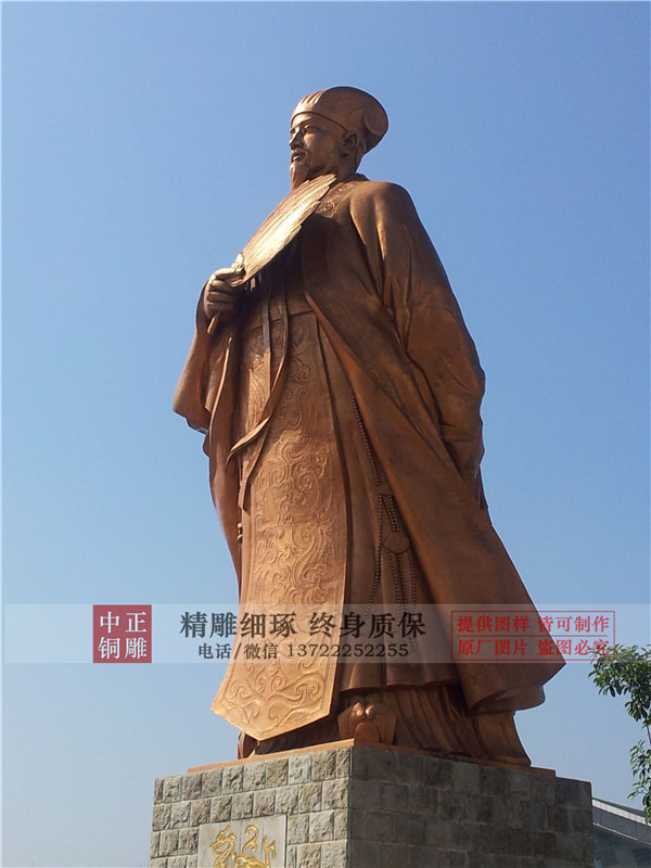 大型諸葛亮銅雕塑