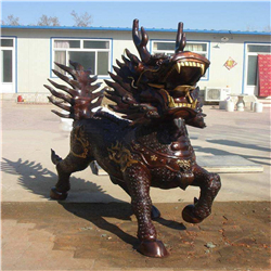 招財(cái)銅麒麟