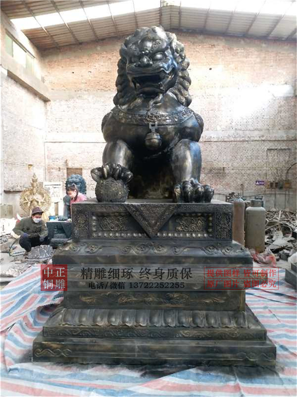 定做北京銅獅子.jpg 定做北京銅獅子.jpg