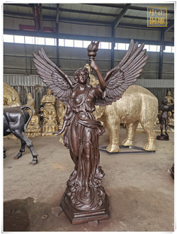 天使女銅雕塑