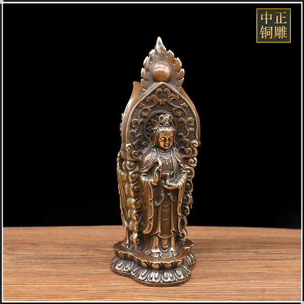 蓮花西方三圣擺件