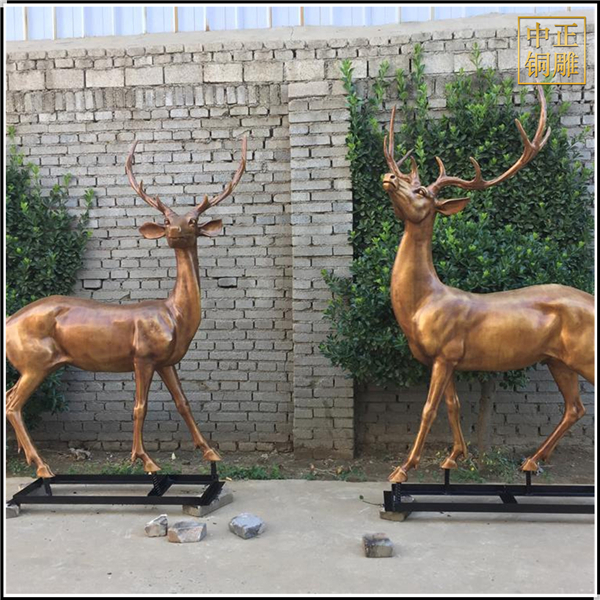戶(hù)外園林仿真銅鹿