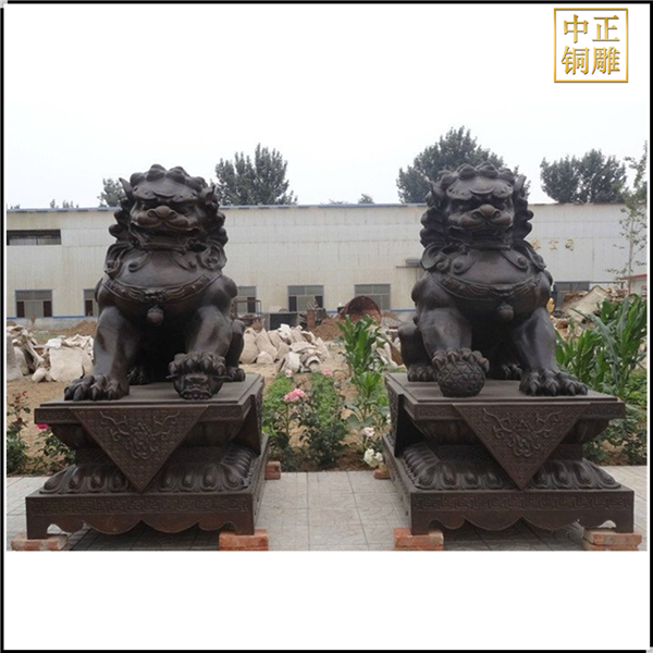 銅獅子雕塑鑄造.jpg