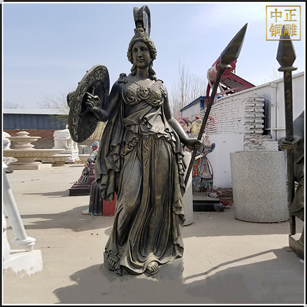 西方古羅馬戰士站像