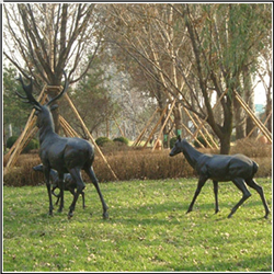 景觀銅鹿擺件