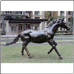 小區銅馬雕塑鑄造
