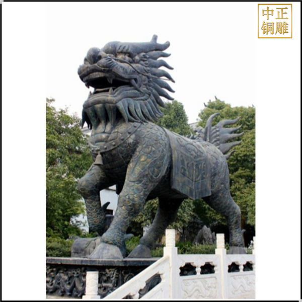 1.5米銅麒麟定做