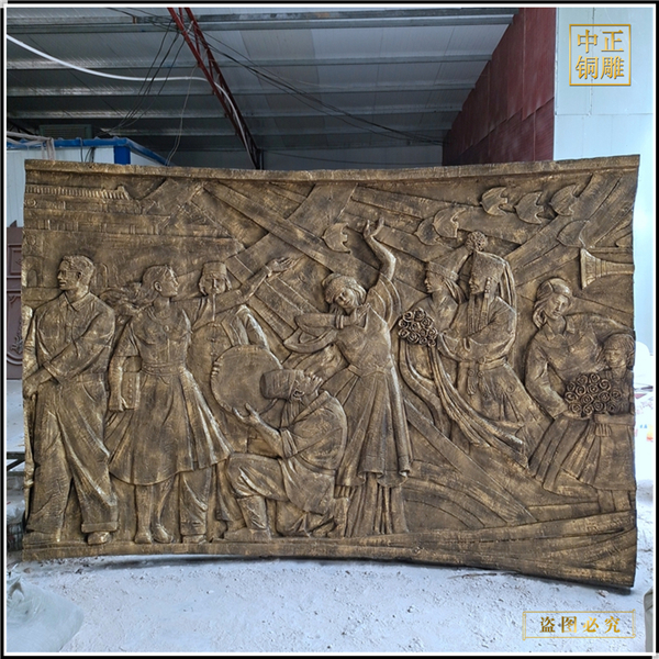 定制鍛銅人物浮雕