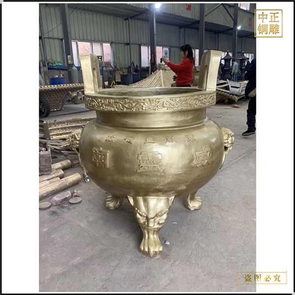 定做大型銅香爐廠家