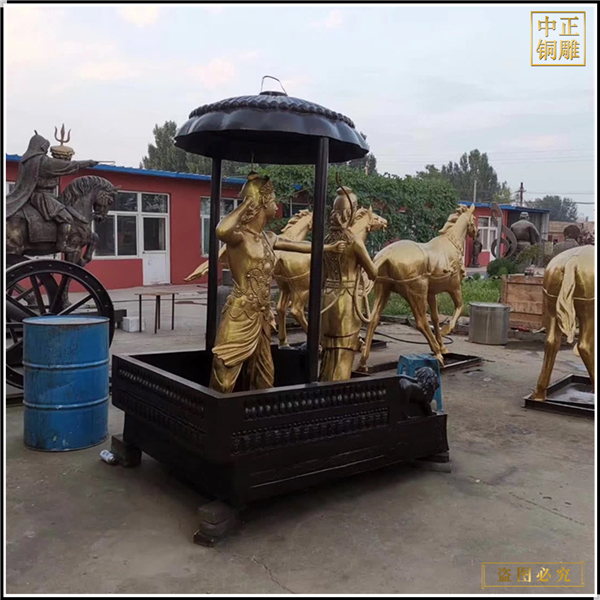 西方人雕像鑄造