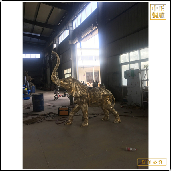 酒店別墅門(mén)口銅雕大象價(jià)格