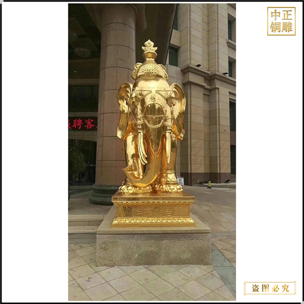 企業門口銅大象鑄造價格