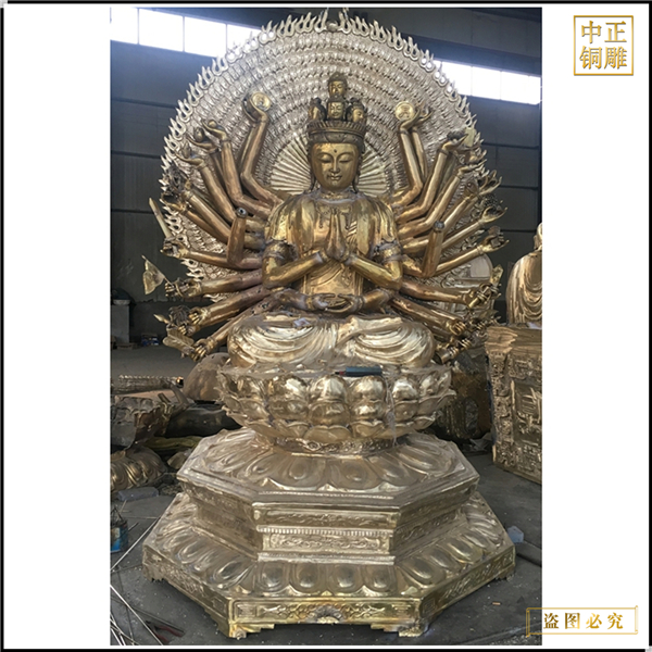 彩繪千手觀音菩薩銅像廠