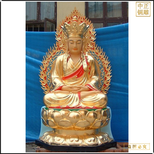 65厘米地藏王銅佛像