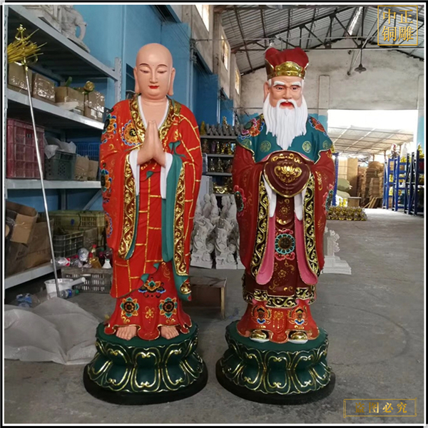 彩繪地藏王銅佛像