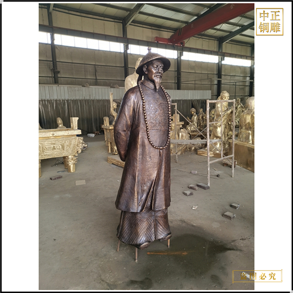 純銅丁葆楨雕塑