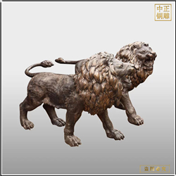 大門守門雄獅雕塑