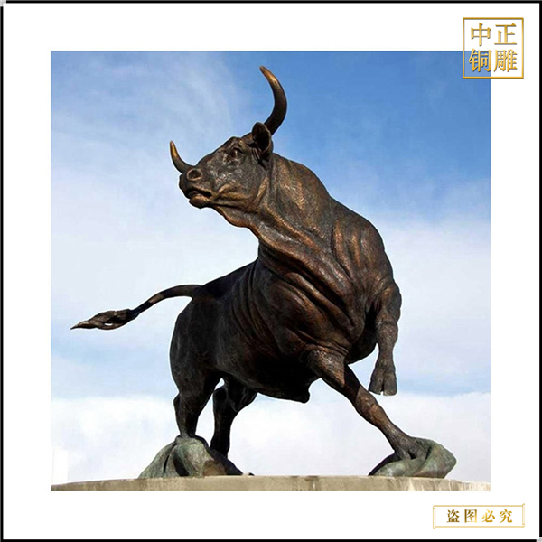 抬頭銅牛雕塑廠家