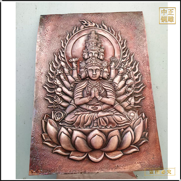 寺廟觀音銅浮雕鑄造