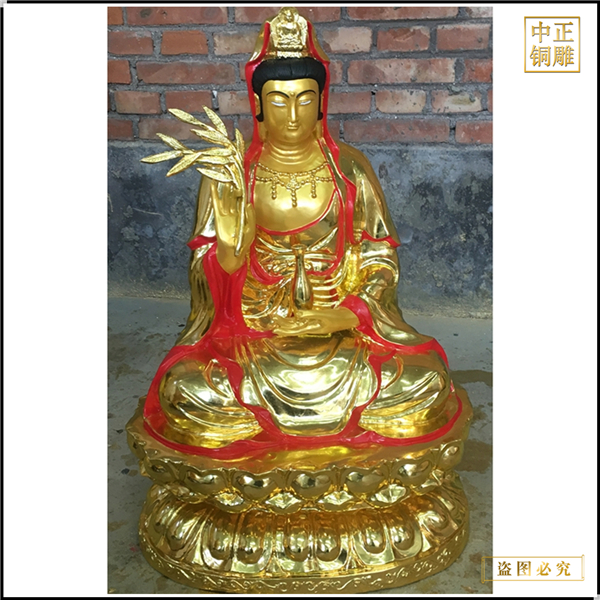 觀音菩薩神像銅雕塑