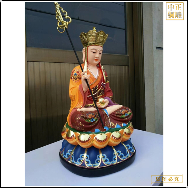 加工制作地藏王銅像