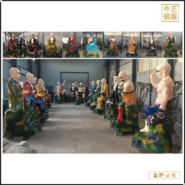 供應(yīng)十八羅漢銅像擺件