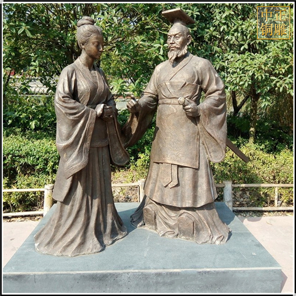 大型園林古代人物雕塑定制