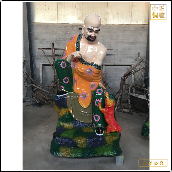 十八羅漢站像銅佛像