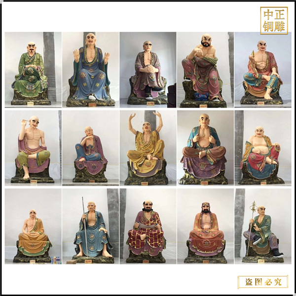 大型十八羅漢銅雕塑價錢