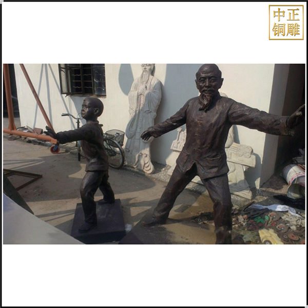 公園打太極雕塑