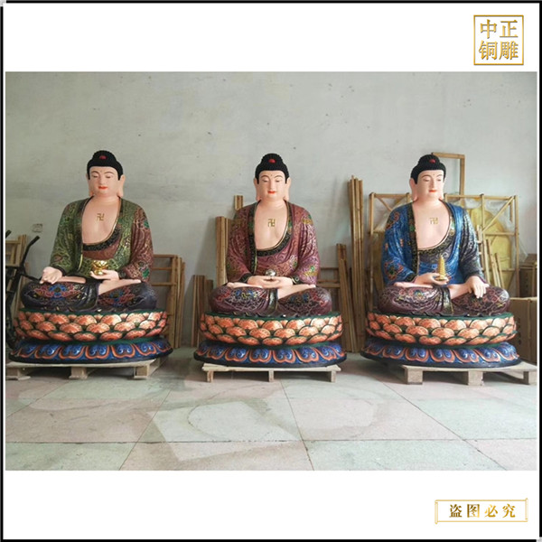 大型鑄銅釋迦牟尼佛像擺件