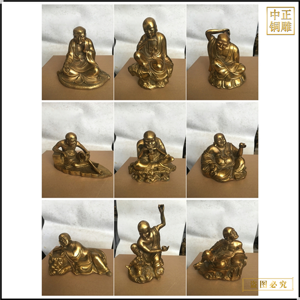 1.8米十八羅漢銅佛像