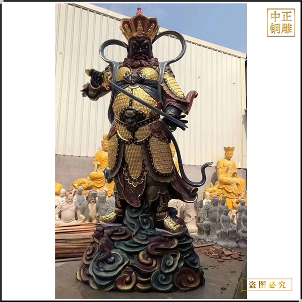 4米純銅站像四大天王佛像擺件