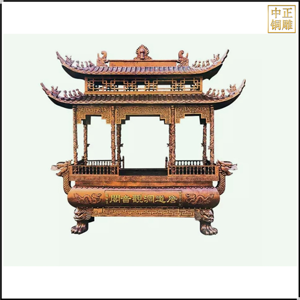 黃銅寺廟香爐定制