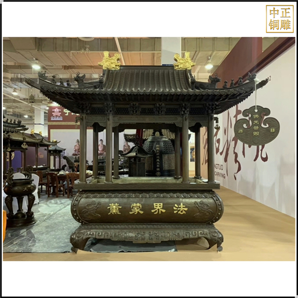 寺廟銅香爐定制