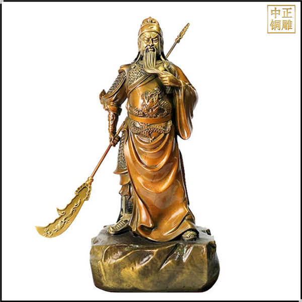 鑄銅持刀關公定制